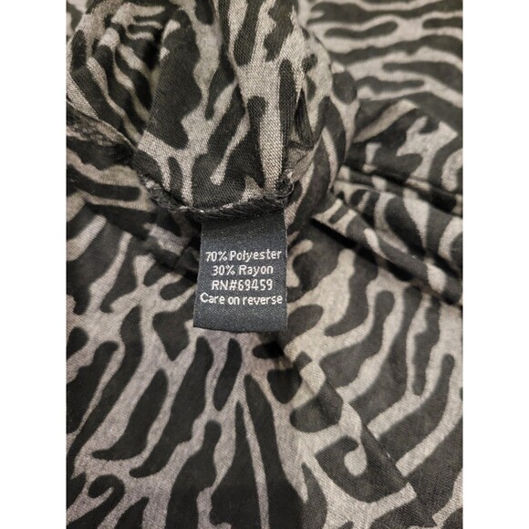 Sleepwear Dress Nightgown Womens Medium Animal Print Lightweight Semi Sheer - Picture 9 of 10